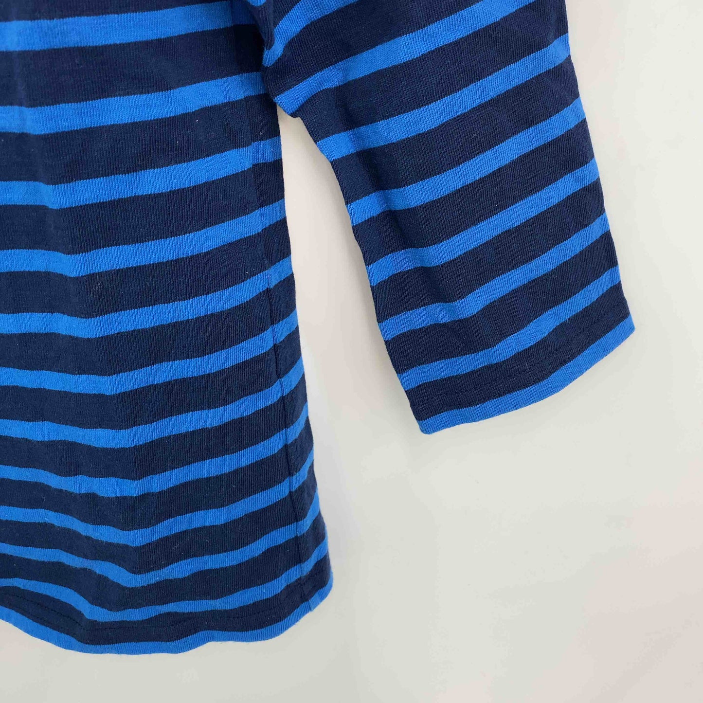 Le minor ルミノア レディース  Tシャツ　カットソー　七部袖　ボーダー　フランス製　青