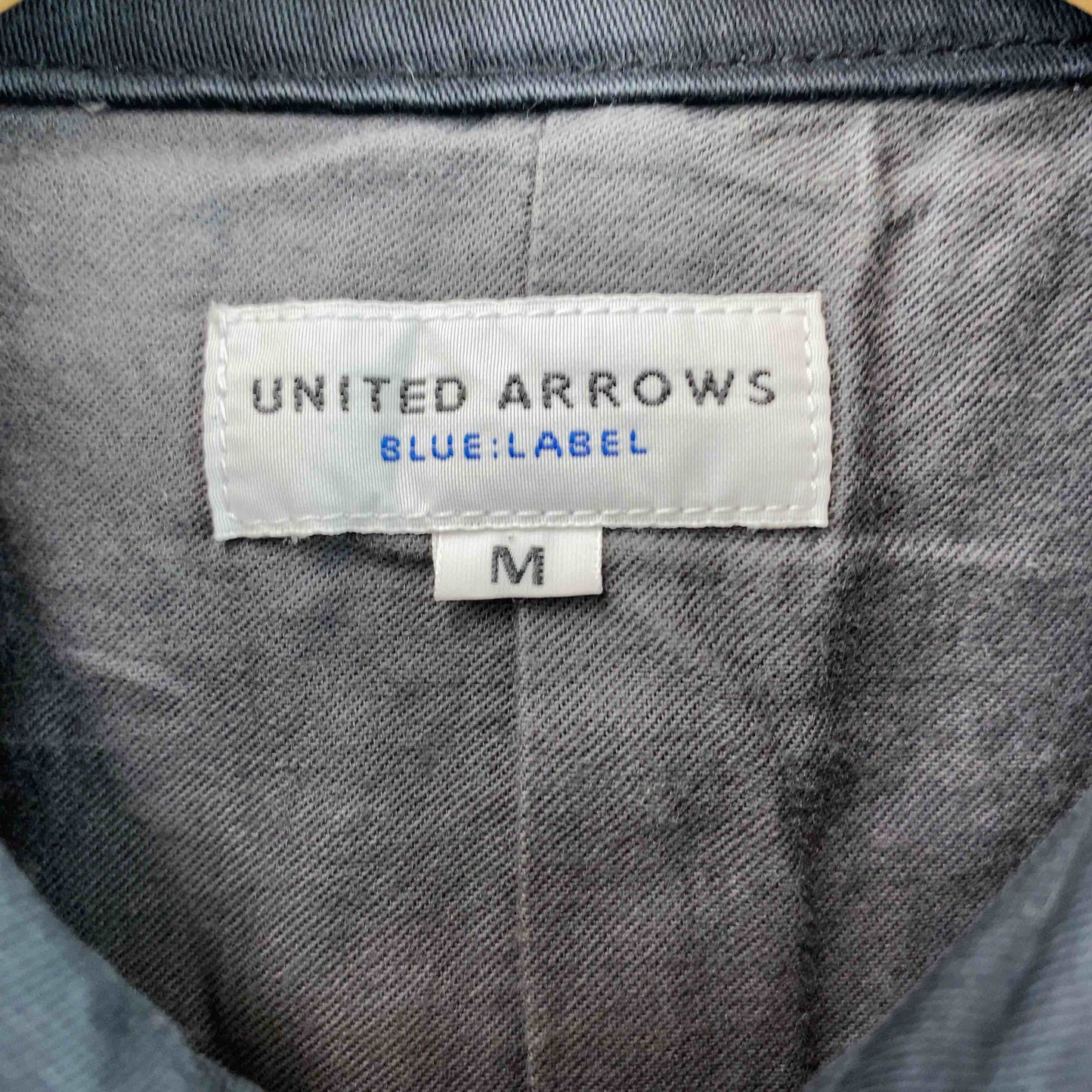 UNITED ARROWS メンズ ユナイテッドアローズ カバーオール ジャケット ブラック ステンカラー スナップボタン