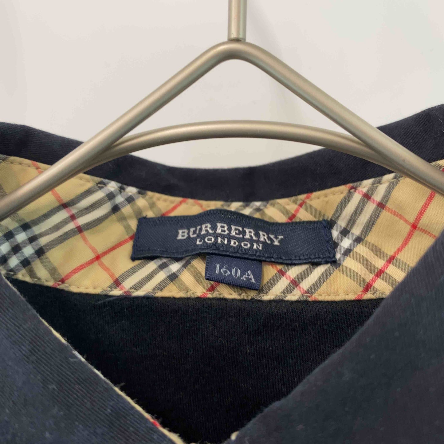 BURBERRY レディース バーバリー ブラック ワンポイント シンプル ポロシャツ