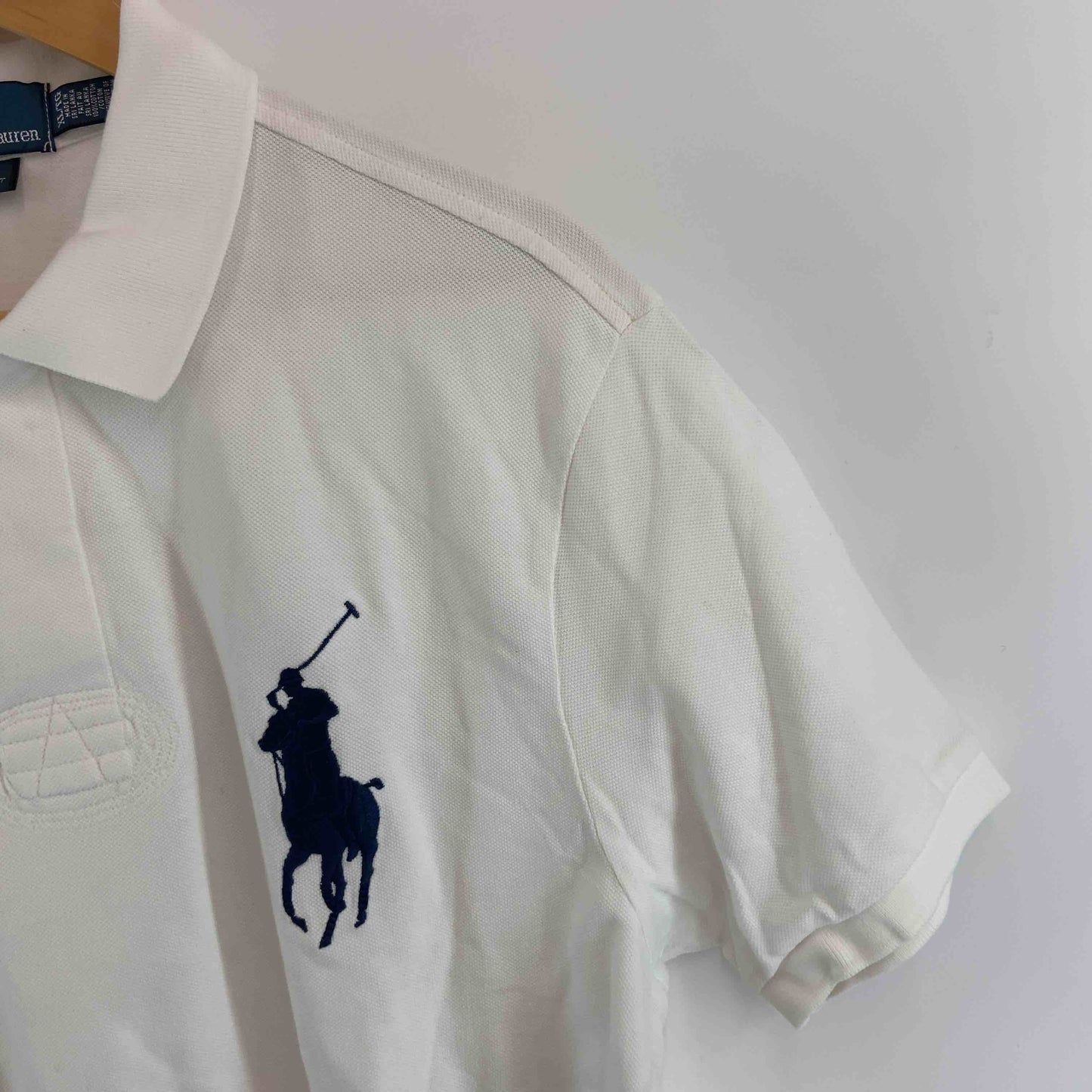 POLO メンズ ポロラルフローレン ポロシャツ　ロゴ刺繍　白