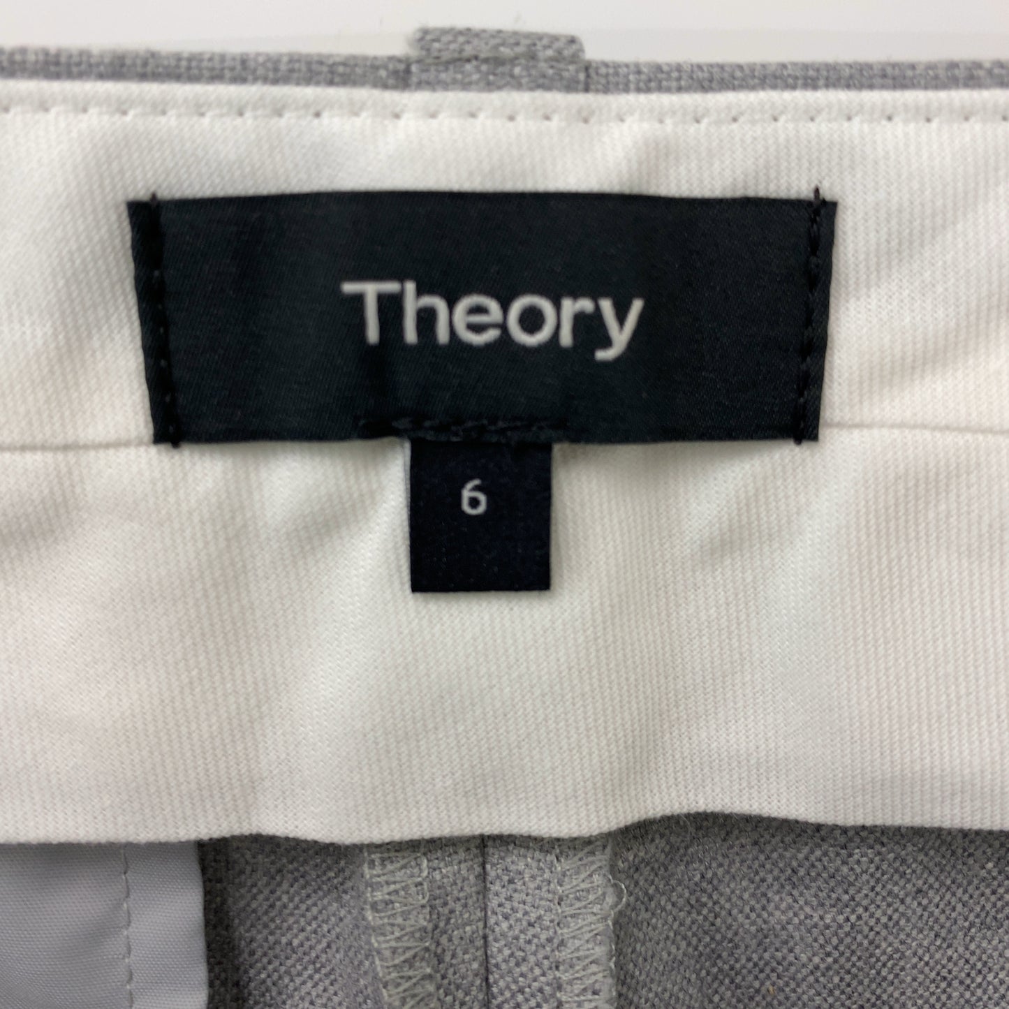 theory レディース セオリー クロップドパンツ　グレー　アンクル