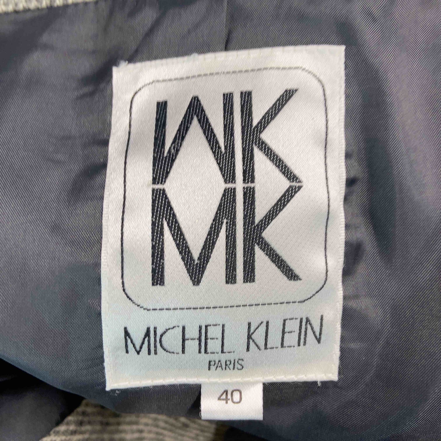 MICHEL KLEIN レディース ミッシェルクラン ステンカラーコート ハーフコート ジャケット センターベント