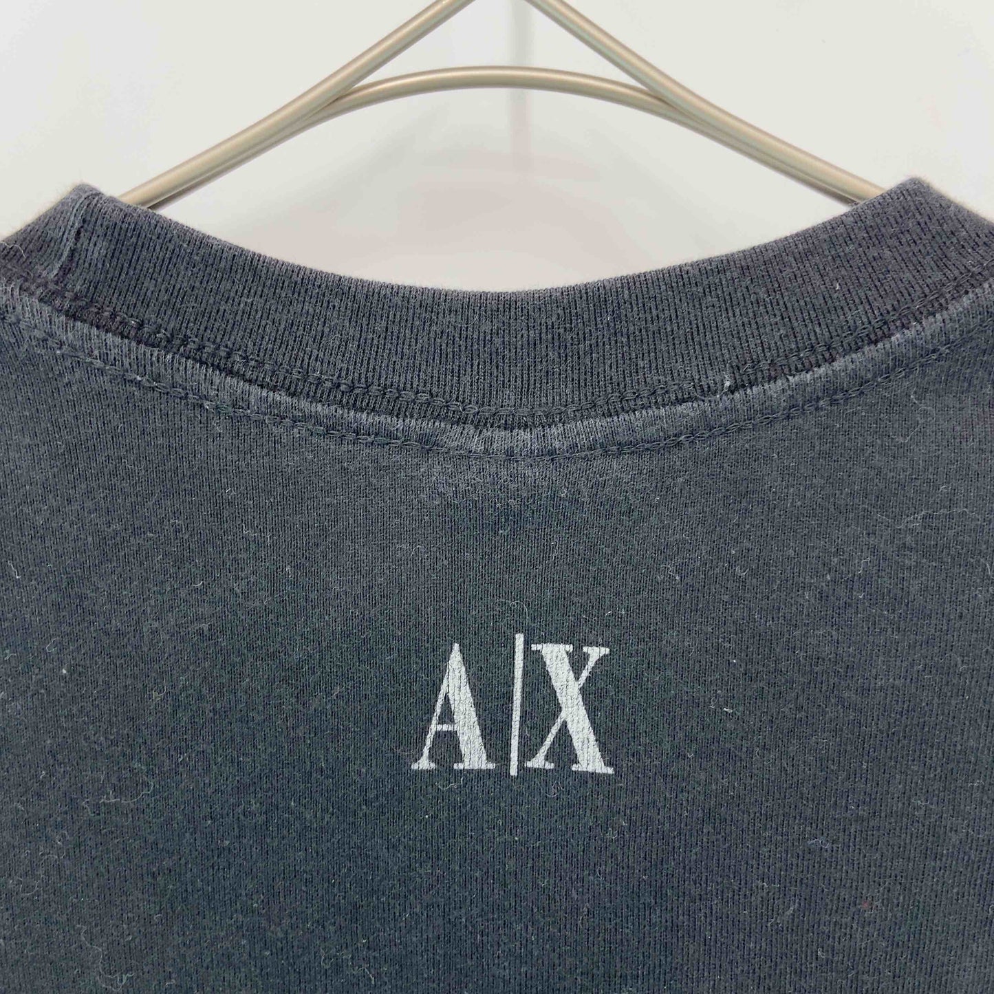 ARMANI EXCHANGE レディース アルマーニエクスチェンジ Tシャツ　カットソー　半袖　黒　ロゴプリント