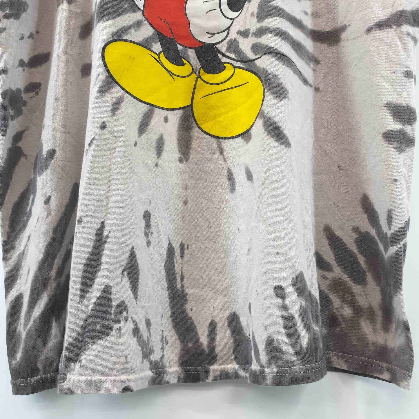 Disney ディズニー メンズ プリント Tシャツ 半袖　タイダイ　ミッキー