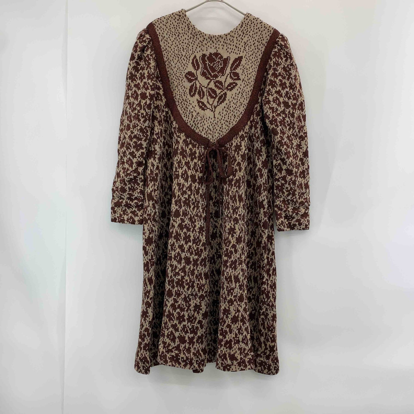 斎藤都世子 サイトウトヨコ レディース  ロングワンピース　花柄　ラメ入り