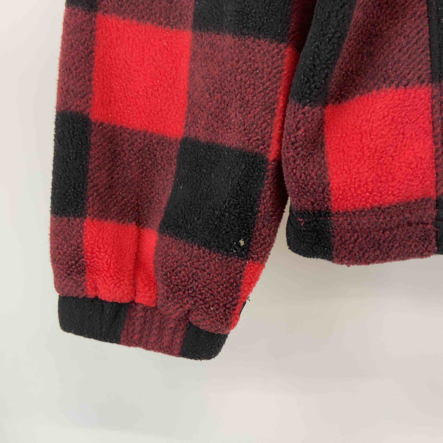 Columbia コロンビア メンズ フリースアウター　チェック　赤　ロゴ刺繍