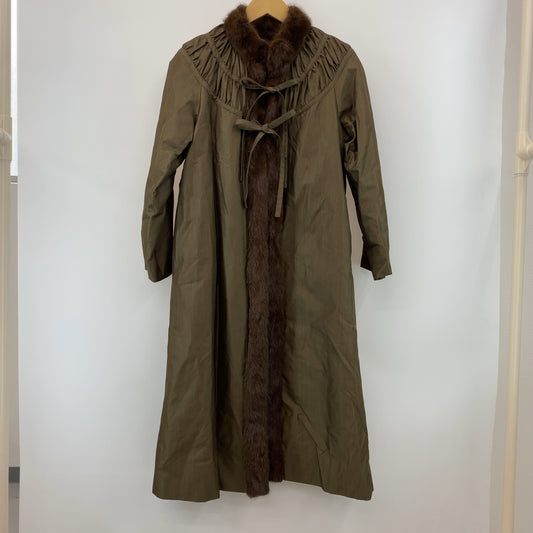 レディース 毛皮/ファーコート 無地