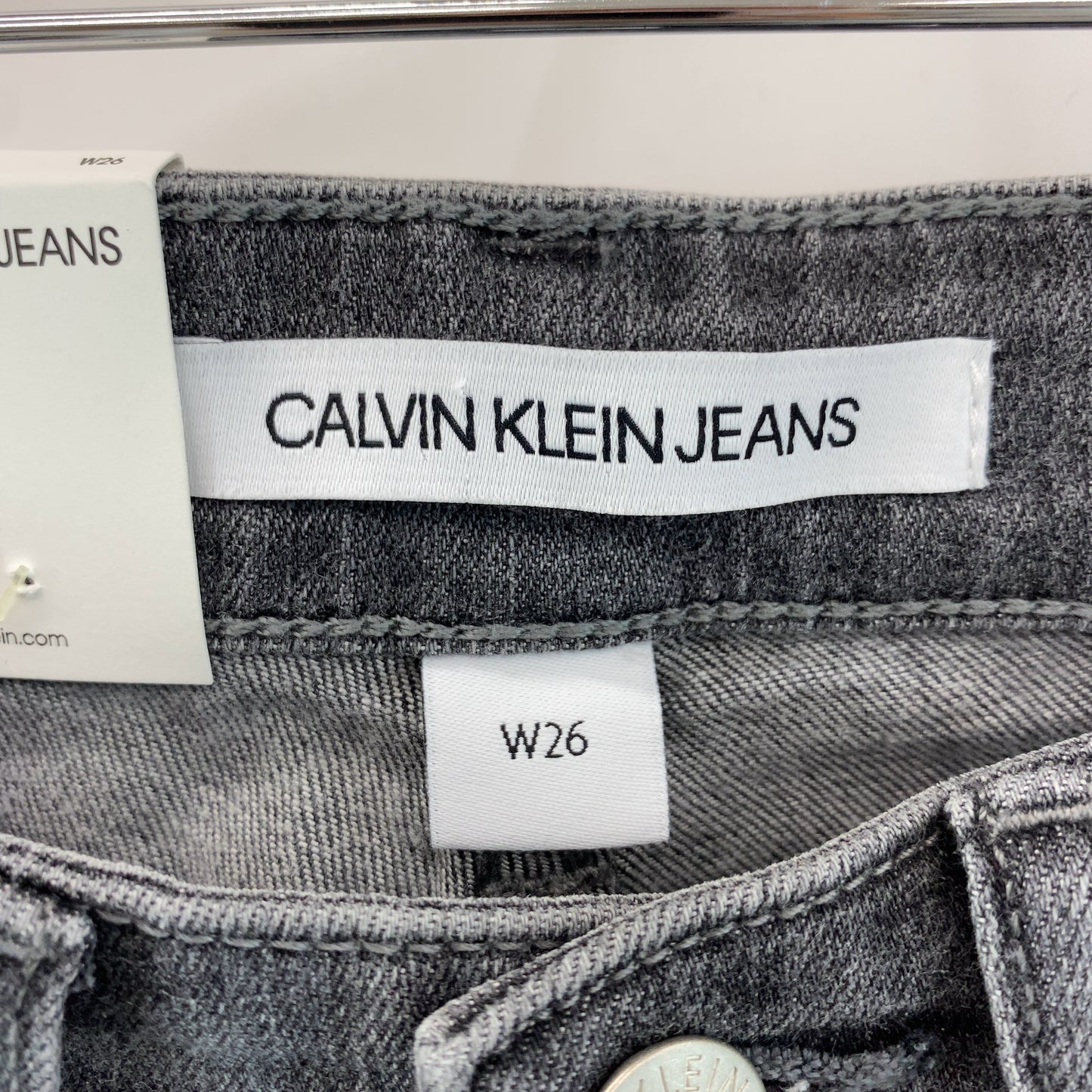 CALVIN KLEIN JEANS レディース スキニーパンツ W26 グレー J208361