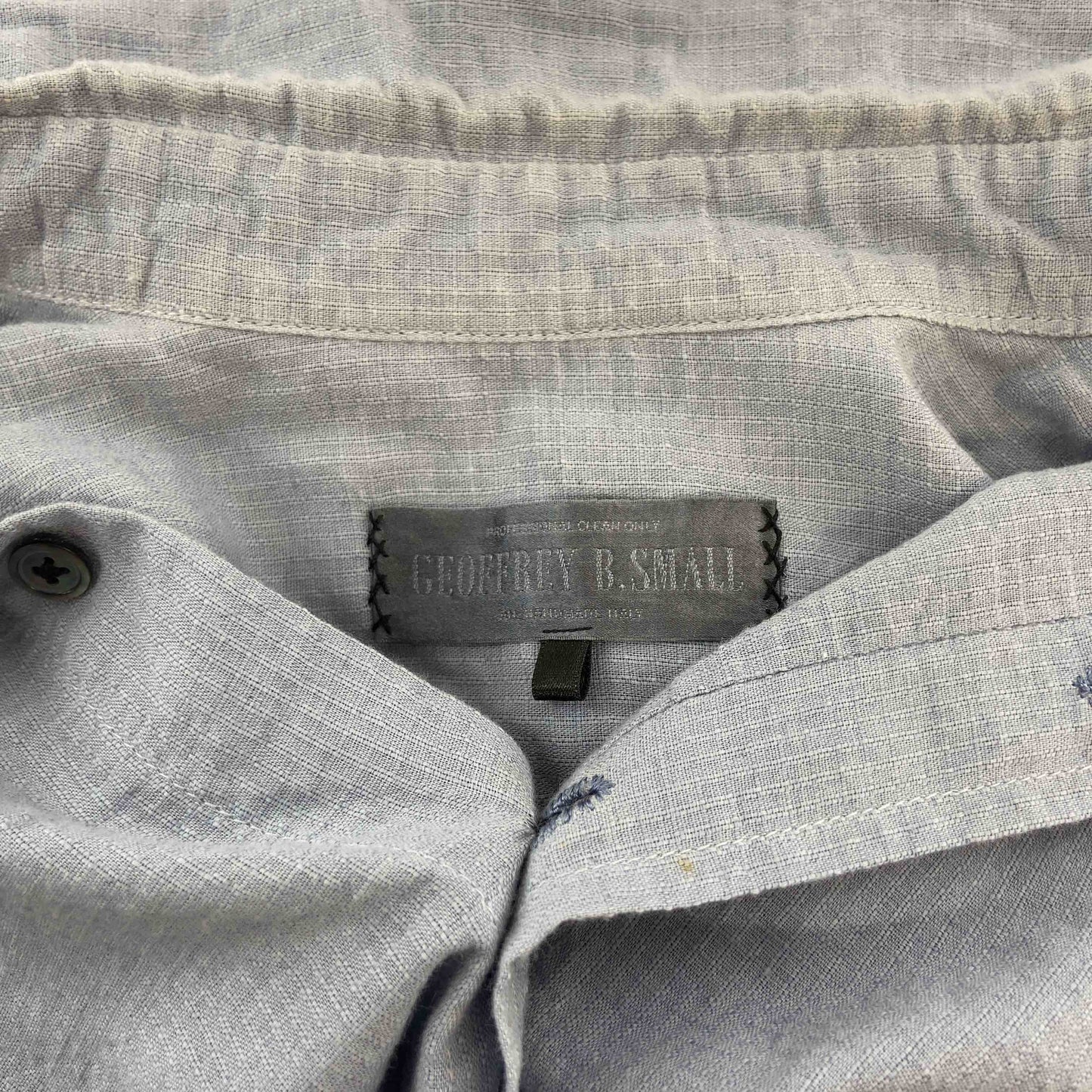 ヴィンテージ メンズ ブルー 長袖シャツ