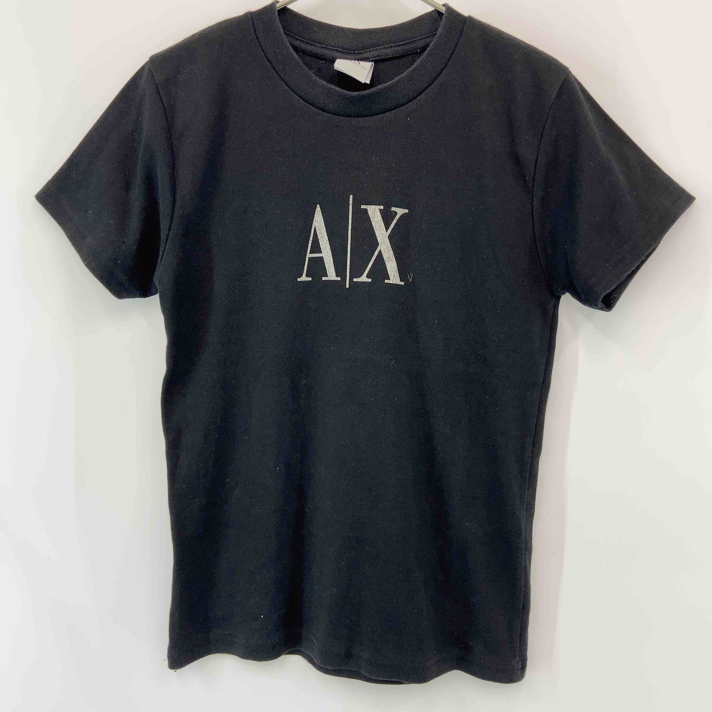 ARMANI EXCHANGE レディース アルマーニエクスチェンジ Tシャツ　カットソー　半袖　黒　ロゴプリント