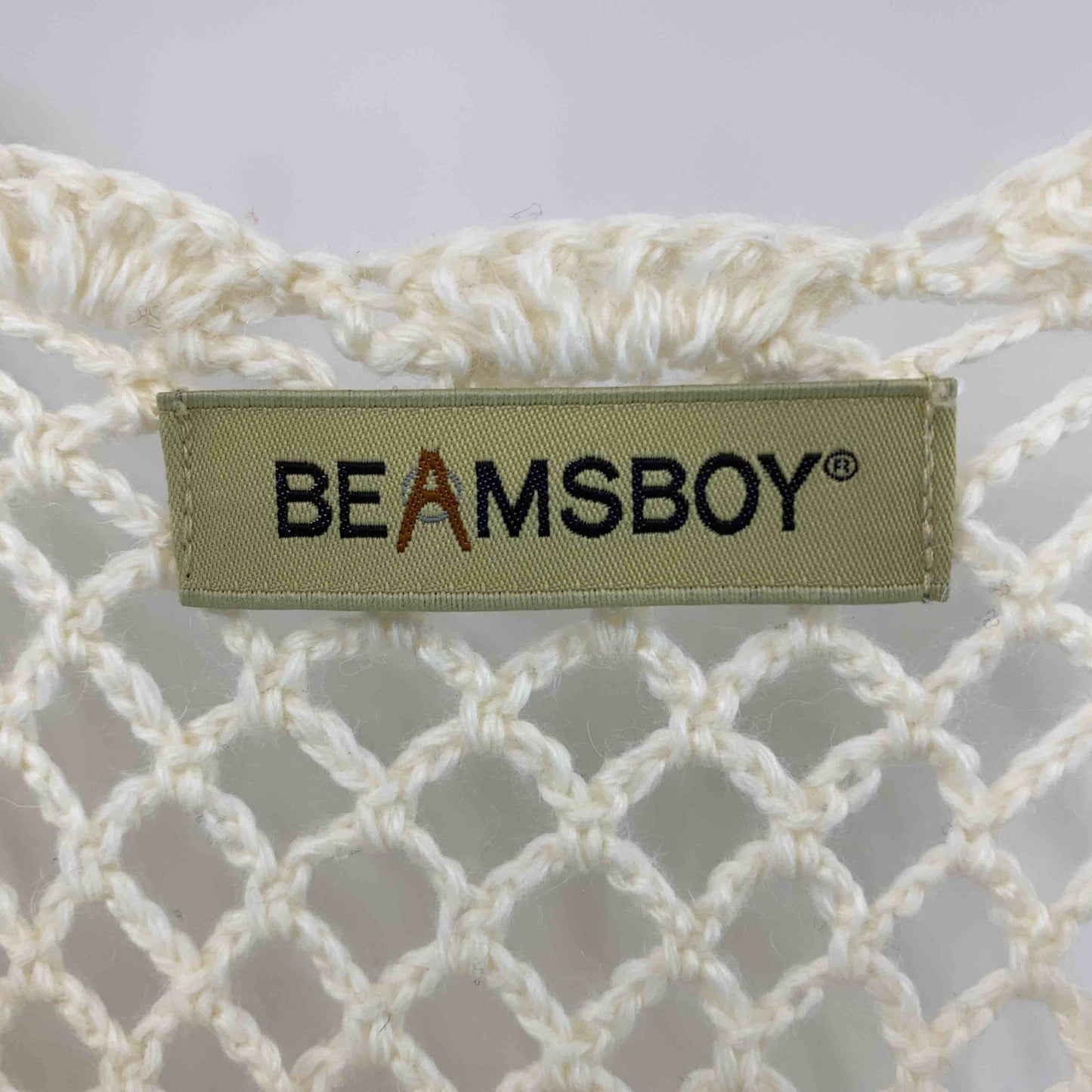 BEAMS BOY レディース ビームスボーイ ワンピース　ミニ　袖無し　チェック　かぎ編み