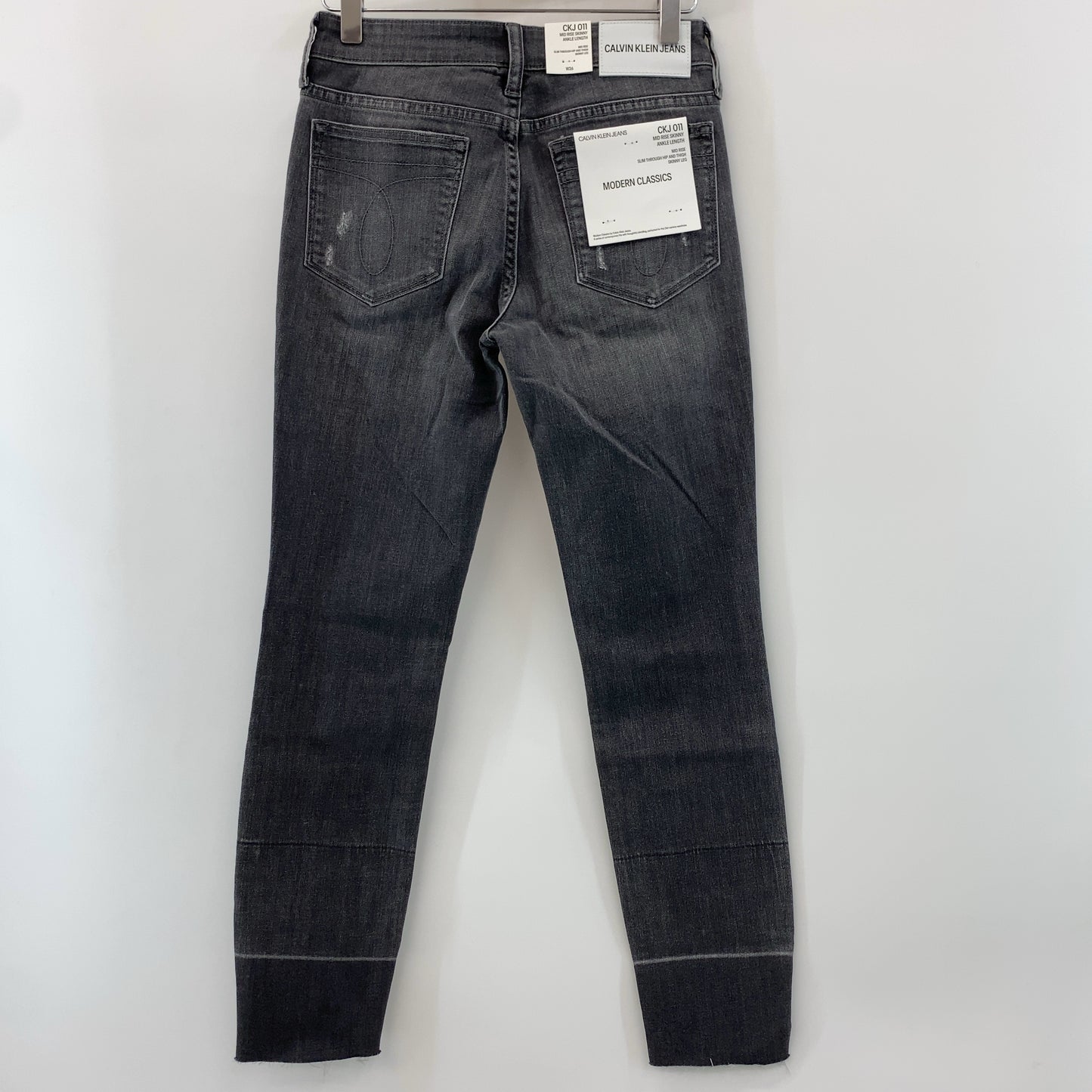 CALVIN KLEIN JEANS レディース スキニーパンツ W26 グレー J208361