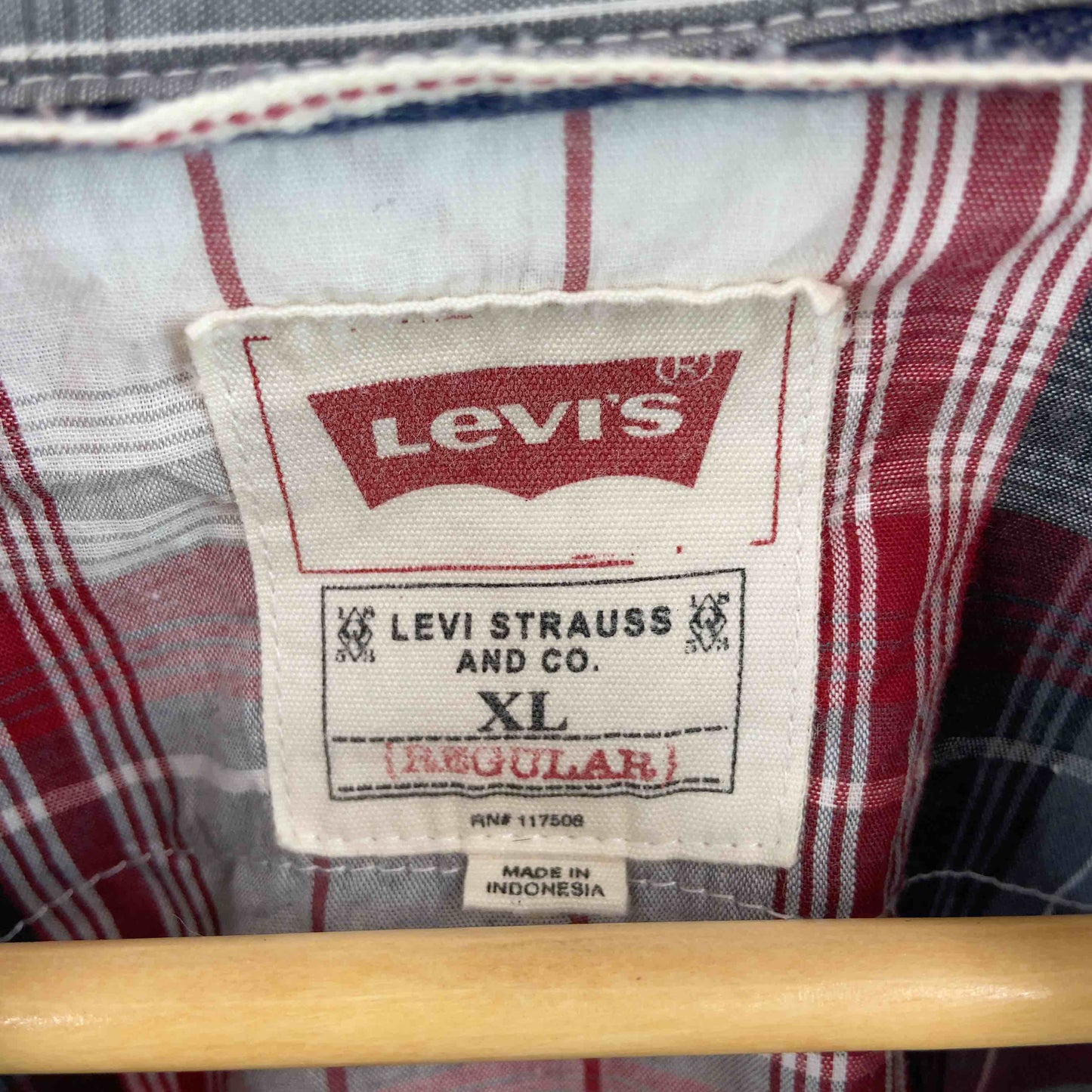 Levi’ｓ メンズ リーバイス シャツ　チェック　スナップボタン