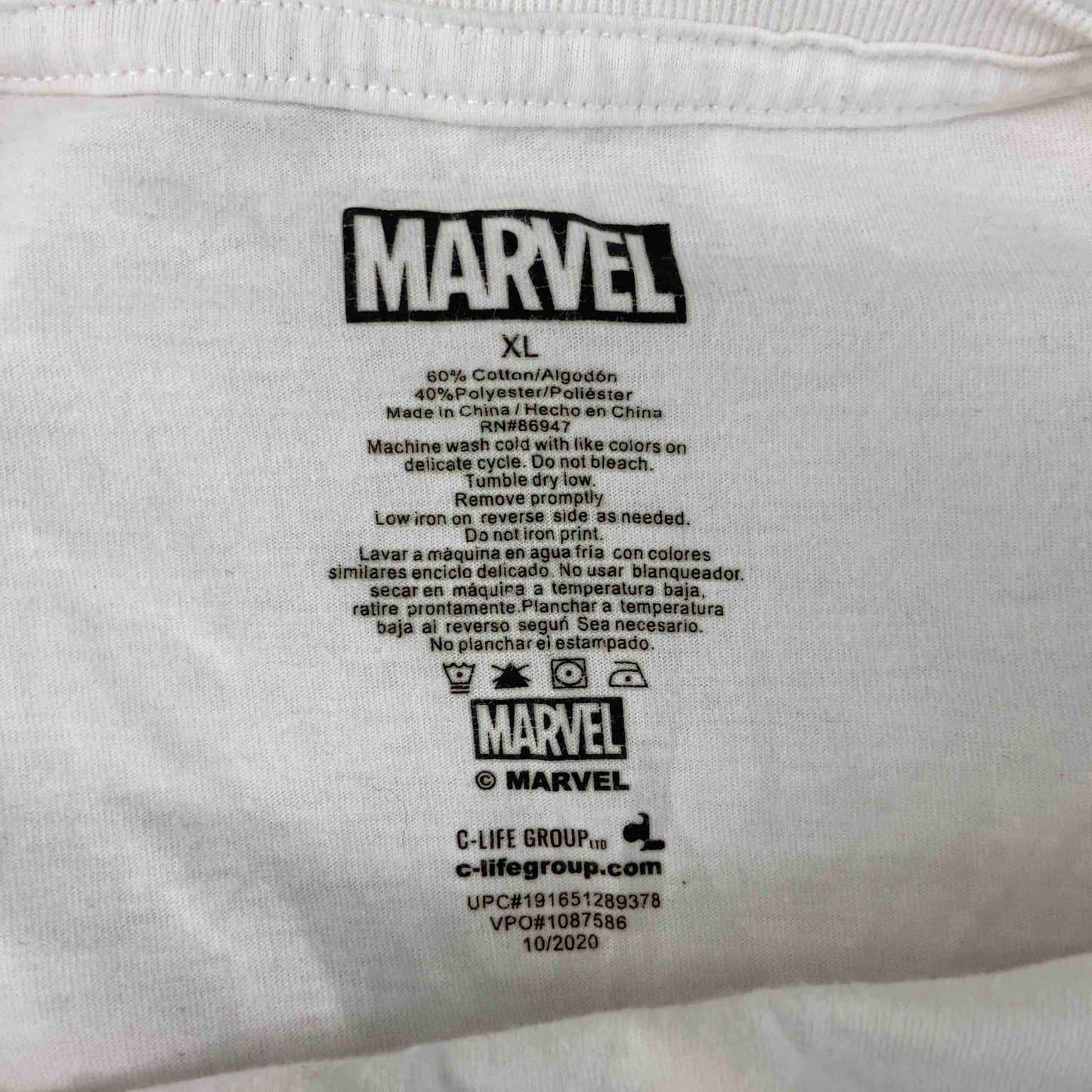 MARVEL マーベル メンズ  Tシャツ(半袖/袖無し)