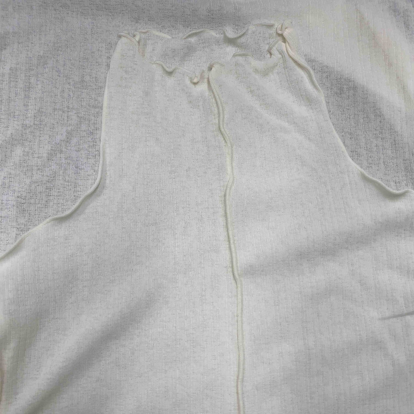 ROPE　ロペ　ハイネック　薄手　白　ホワイト　無地　インナー　長袖　　カットソー