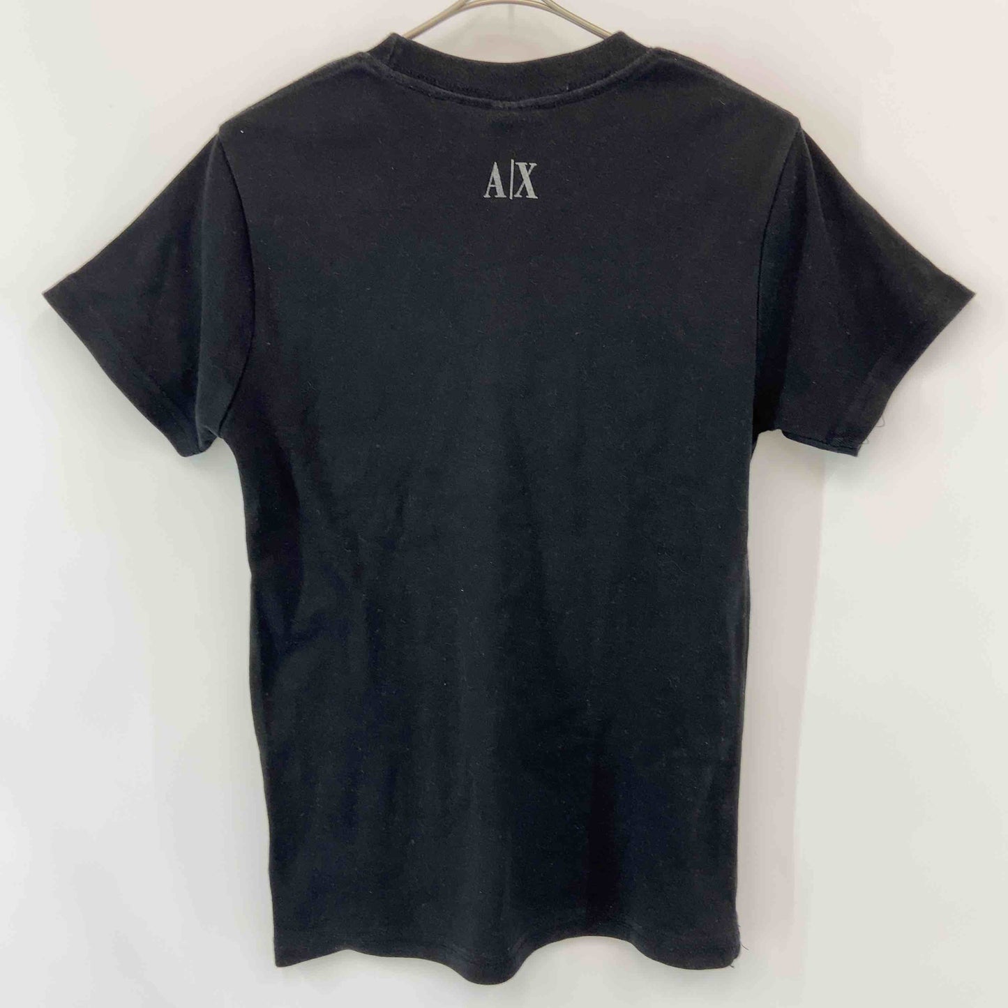 ARMANI EXCHANGE レディース アルマーニエクスチェンジ Tシャツ　カットソー　半袖　黒　ロゴプリント