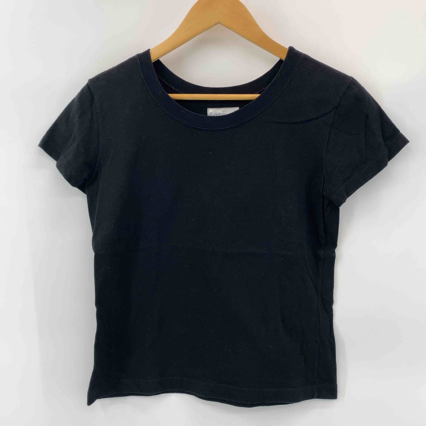 Agnes.b レディース アニエスべー Tシャツ　カットソー　半袖　黒　無地