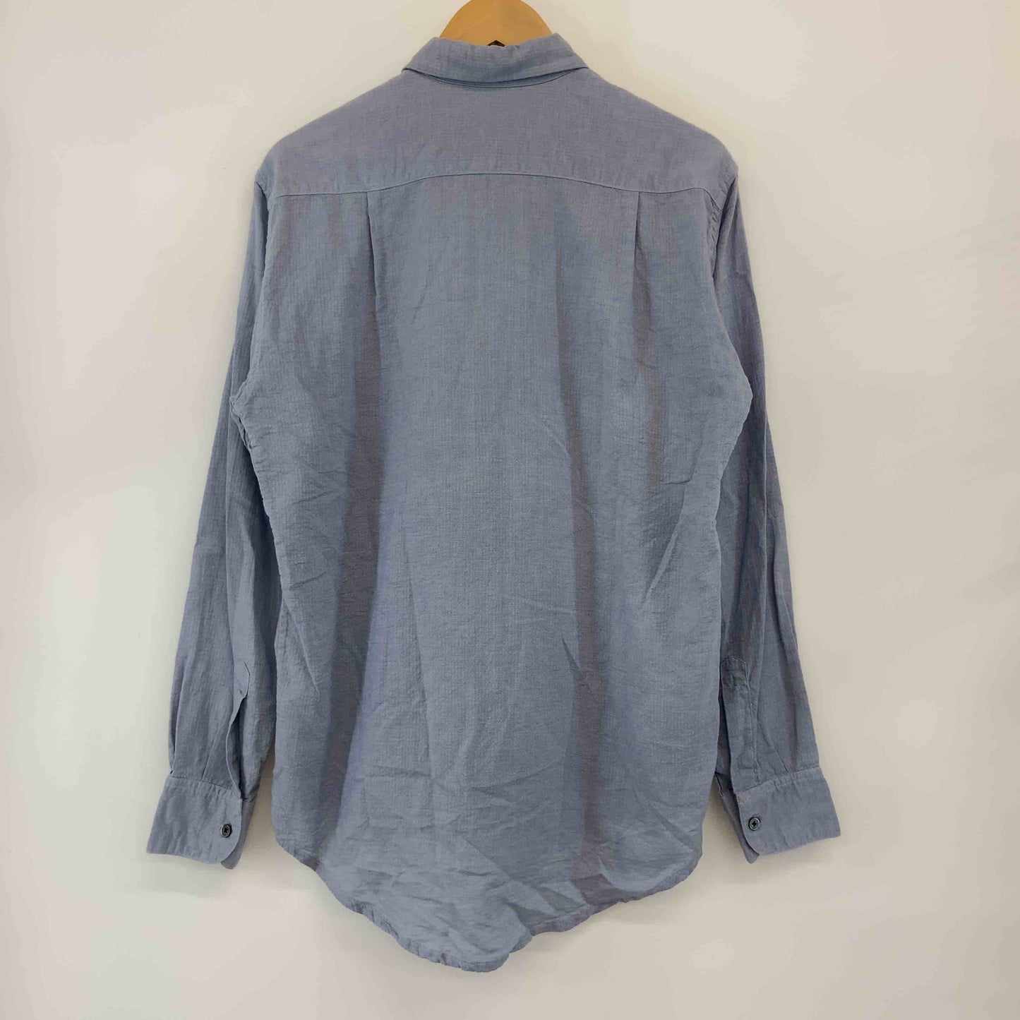 ヴィンテージ メンズ ブルー 長袖シャツ