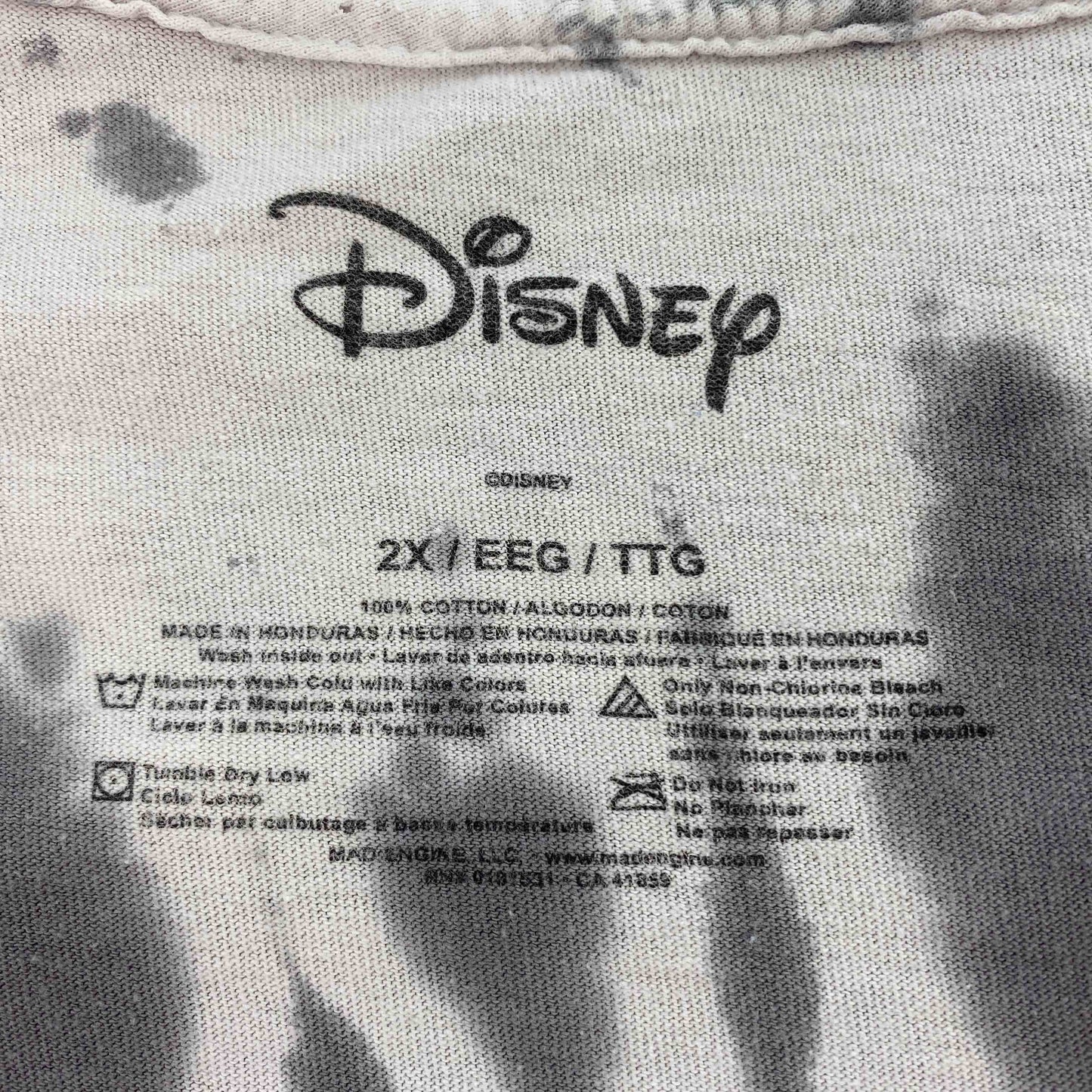 Disney ディズニー メンズ プリント Tシャツ 半袖　タイダイ　ミッキー